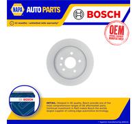 2x Brake Discs Pair Solid fits VOLVO V40 52, 526 1.6D Rear 12 to 16 D4162T 280mm