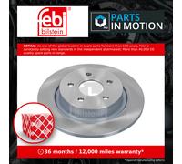2x Brake Discs Pair Solid fits VOLVO C70 Mk2 Rear 2.4 2.5 2.0D 2.4D 06 to 13 Set