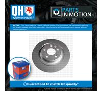 Quinton Hazell Replacement Rear Axle Solid 302mm Brake Disc Pair Set - BDC6178