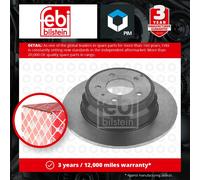 2x Brake Discs Pair Solid Rear 295mm 11455 Febi Set 271794 2717940 31262099 New