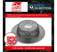2x Brake Discs Pair Solid Rear 295mm 11455 Febi Set 271794 2717940 31262099 New