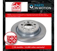 febi bilstein Pair of Brake Disc Rotor 18051 fits Rear OE 9434167
