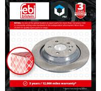 2x Brake Discs Pair Solid fits VOLVO V70 Mk3 Rear 07 to 16 302mm Set 30769059