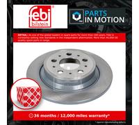 febi bilstein Pair of Brake Disc Rotor 18051 fits Rear OE 9434167