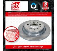febi bilstein Pair of Brake Disc Rotor 18051 fits Rear OE 9434167