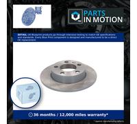 2x Brake Discs Pair Solid fits VW BEETLE 1Y7 Rear 98 to 10 230mm Set Blue Print