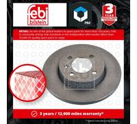 2x Brake Discs Pair Solid fits VW CADDY Mk2 Front 1.4 1.6 1.9D 95 to 04 256mm