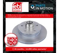 febi bilstein 02583 Brake Disc Set (2 Brake Disc) front, full, No. of Holes 5