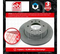 febi bilstein 27699 Brake Disc Set (2 Brake Disc) rear, full, No. of Holes 6