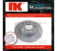 2x Brake Discs Pair Solid fits VW EOS 1F Rear 1.4 1.6 2.0 2.0D 06 to 15 253mm NK