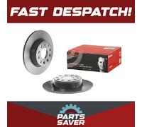 2x Brake Discs Pair Solid fits VW GOLF Rear 2008 on 272mm Set Brembo 1K0615601AA
