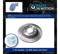 Pair of Blue Print Rear Solid Brake Discs for Audi A3 Seat Leon Skoda Octavia