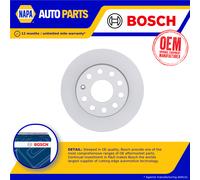 Bosch Brake Disc Rear Diameter 255mm 65mm Solid 9.6mm With Screws 0986479099