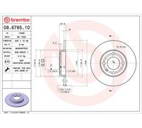 2x Brake Discs Pair Solid fits VW POLO 6N1, Mk3 1.0 Front 94 to 95 AEV 239mm Set