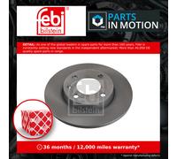 Genuine Febi 4 Stud Front Solid Coated Brake Discs - 18841