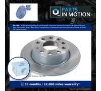 Blue Print Single Solid Brake Disc Rotor ADV184306 fits Rear