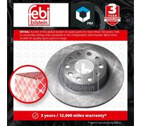 2x Brake Discs Pair Solid fits VW TOURAN 1T, 1T3, 5T1 Rear 2003 on 272mm Set New