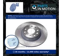 2x Brake Discs Pair Solid Rear 286mm ADV184307 Blue Print Set 1K0615601M Quality