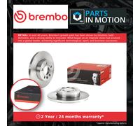 2x Brake Discs Pair Solid fits VW TRANSPORTER Mk4 2.0 Front 96 to 03 AAC 282mm