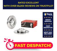 2x Brake Discs Pair Solid fits VW TRANSPORTER Mk4 2.5 Front 96 to 03 282mm Set