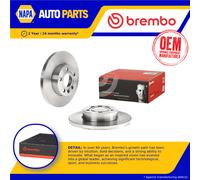 2x Brake Discs Pair Solid fits VW TRANSPORTER Mk4 2.5D Front 96 to 03 282mm Set
