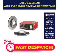 2x Brake Discs Pair Solid fits VW TRANSPORTER Mk4 2.5D Rear 96 to 03 280mm Set