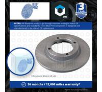 Blue Print Carbon Pair of Solid Painted Brake Disc Rotor ADK84302 fits FRONT