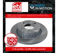 2x Brake Discs Pair Solid Front 234mm 10630 Febi Set 402065F001 402065F003 New