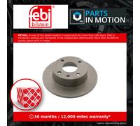 2x Brake Discs Pair Solid Front 239.5mm 03169 Febi Set 1097107 1629475 1629477