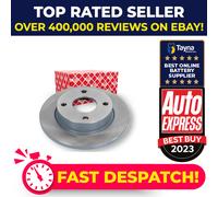2x Brake Discs Pair Solid Front 239.7mm 10518 Febi Set 1006505 1013581 1018348