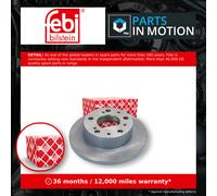 2x Brake Discs Pair Solid Front 256mm 07922 Febi Set 4246B4 4246N5 424693 424695