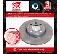 2x Brake Discs Pair Solid Front 256mm 17209 Febi Set 0569058 569058 009117676