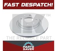 2x Brake Discs Pair Solid Front 259mm 313939 NK Set 402065236R 402065345R New
