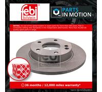 Febi 17733 Brake Disc Front Premium Fits Mercedes-Benz A-Class 2001 - 2004