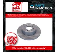 2x Brake Discs Pair Solid Front 261.5mm 17945 Febi Set GBD90841 SDB100500 New