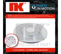 2x Brake Discs Pair Solid Front 266mm 311925 NK Set 1608691680 1613191280 4246R4