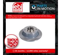 Febi Brake Discs FE40819 Solid Front 278mm for VW Beetle 1500 1.5 (66-73) 2x Set