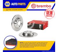 2x Brake Discs Pair Solid Front 280mm 08.6751.10 Brembo Set 8D0615301A Quality