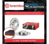 2x Brake Discs Pair Solid Front 280mm 08.6751.10 Brembo Set 8D0615301A Quality