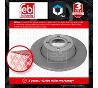 2x Brake Discs Pair Solid Front 280mm 08553 Febi Set 8A0615301 8A0615301D New