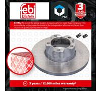 2x Brake Discs Pair Solid Front 281mm 11393 Febi Set 281615283A Quality New