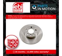 2x Brake Discs Pair Solid Front 282mm 14104 Febi Set 701615301G Quality New