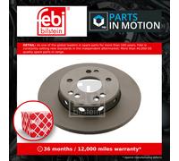 2x Brake Discs Pair Solid Front 284mm 08542 Febi Set A1244211212 A1244211312 New
