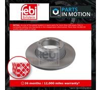 2x Brake Discs Pair Solid Front 298mm 170049 Febi Set 571762 FRC7329 FTC3846 New