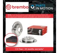 2x Brake Discs Pair Solid Rear 239mm 08.9605.10 Brembo Set EGP1254 GBD90817 New