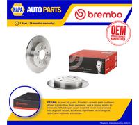 2x Brake Discs Pair Solid Rear 239mm 08.B602.10 Brembo Set 42510TF0000 Quality