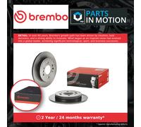2x Brake Discs Pair Solid Rear 239mm 08.B602.21 Brembo Set 42510T5B950 Quality