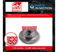 2x Brake Discs Pair Solid Rear 240mm 28154 Febi Set 432005338R 432005347R New