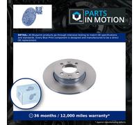 2x Brake Discs Pair Solid Rear 240mm ADG043236 Blue Print Set GBD90842 SDB100460
