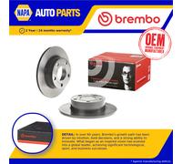 2x Brake Discs Pair Solid Rear 245mm 08.9083.11 Brembo Set 4B0615601 Quality New